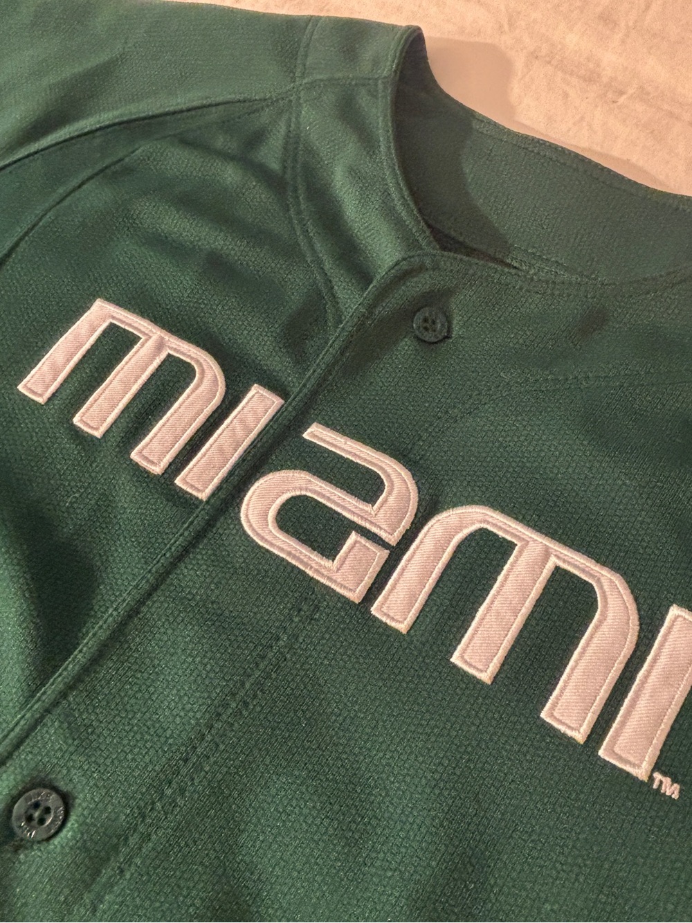 Nike Dri-FIT Miami Hurricanes Baseball Jersey Youth
